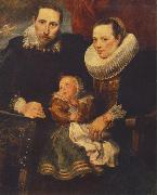 DYCK, Sir Anthony Van Family Portrait hhte oil painting